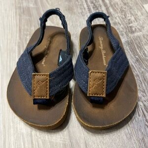 Tommy Bahama Kids' Blue and Brown Sandals